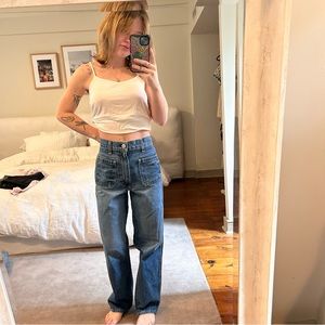 AMO Patch pocket pant in delight